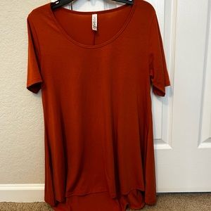 32. Burnt orange lularoe tunic